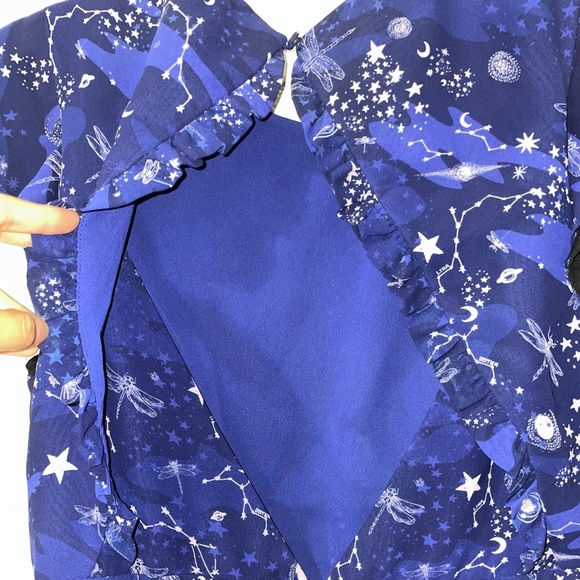 Three Floor Afterglow Celestial Star Print Dress - Picture 11 of 13